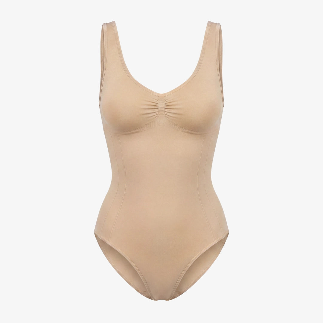 Shaping Body mit breiten Trägern - Oberteile - Beige