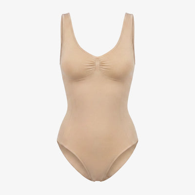 Shaping Body mit breiten Trägern - Oberteile - Beige