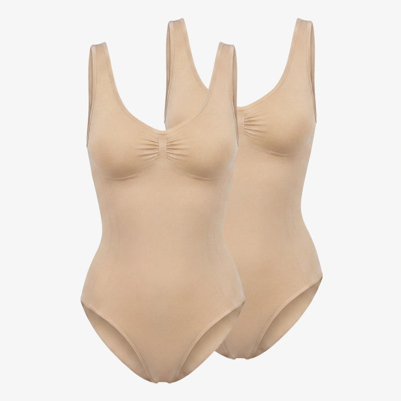 {"alt": "Shaping Body mit breiten Trägern - Oberteile - Beige", "quantity":"2"}