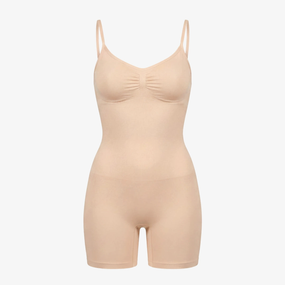 Shaping Bodysuit Shorts - Oberteile - Beige