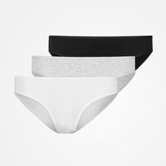 {"alt": "Damesonderbroeken - Slipjes - Mix (Wit/Lichtgrijs/Zwart)", "quantity":"1"}