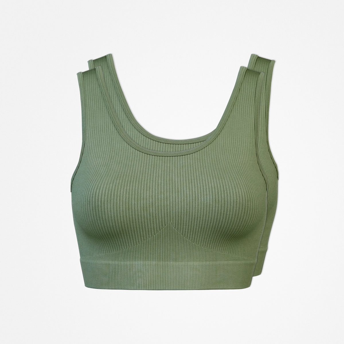 {"alt": "Brassière de sport sans coutures - Hauts - Vert clair", "quantity":"2"}
