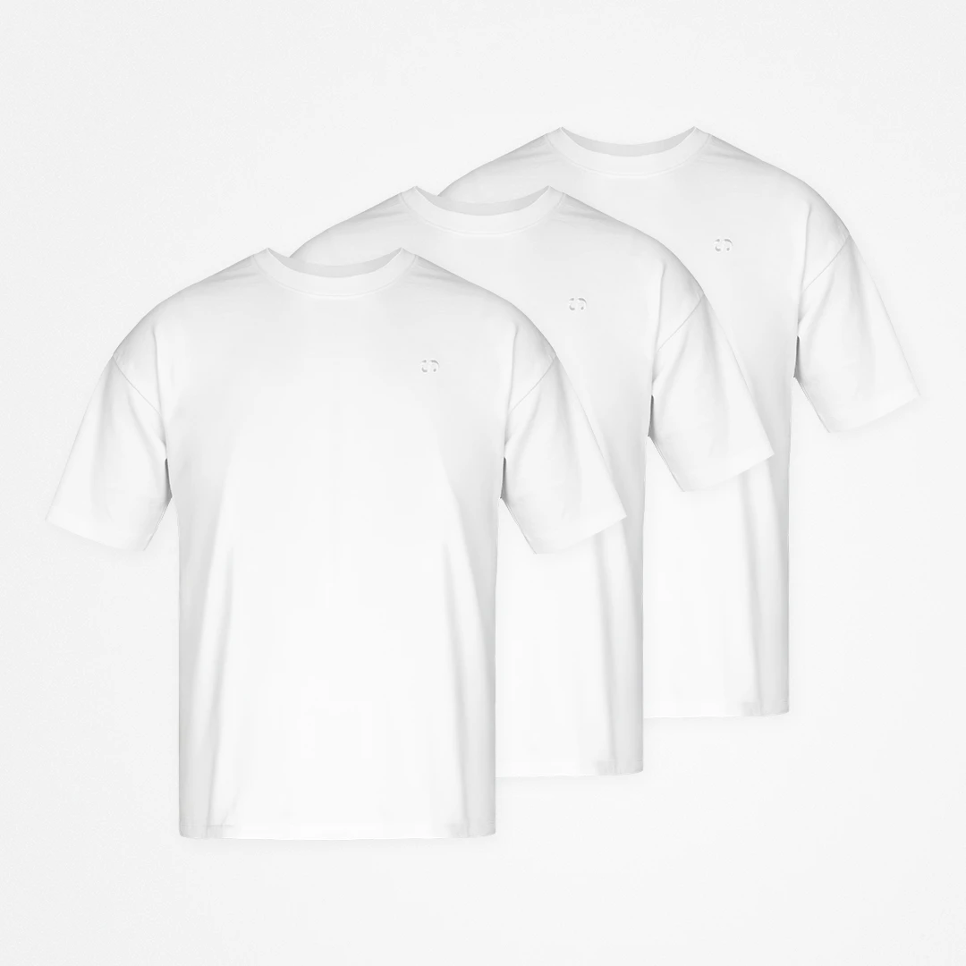 {"alt": "T-shirt oversize uomo - Maglie - Bianco", "quantity":"3"}