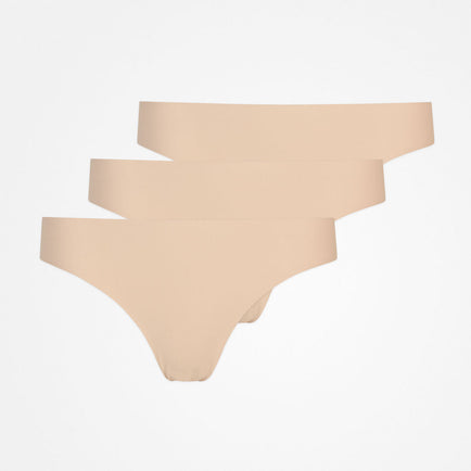 Tangas aus Mikrofaser - Unterhosen - Hellbeige