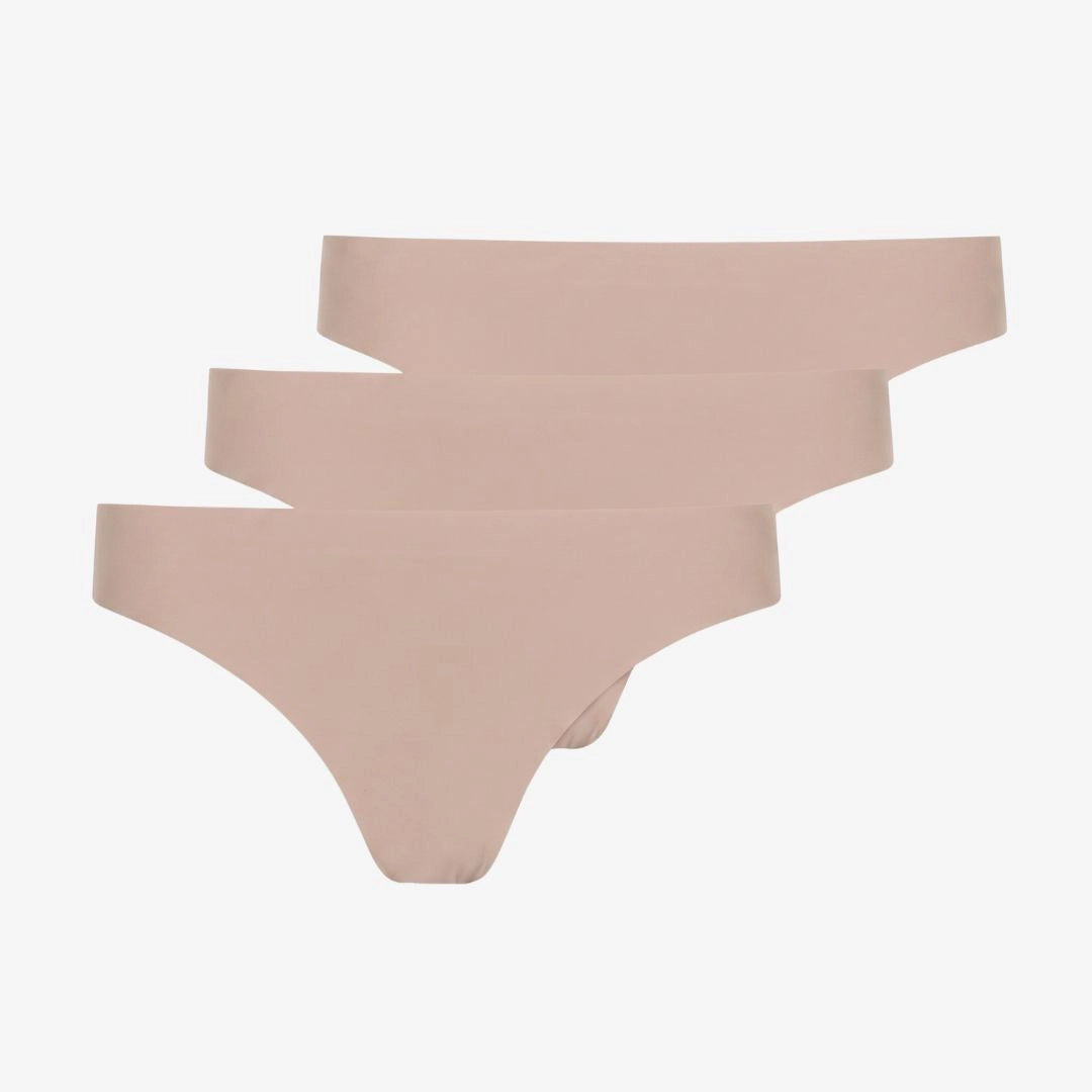 Microfiber Seamless Tanga | Beige