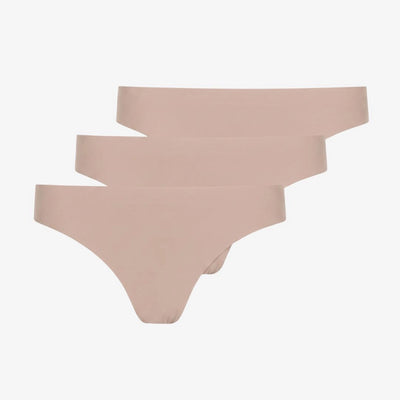 Tanga sans couture en microfibre | Beige