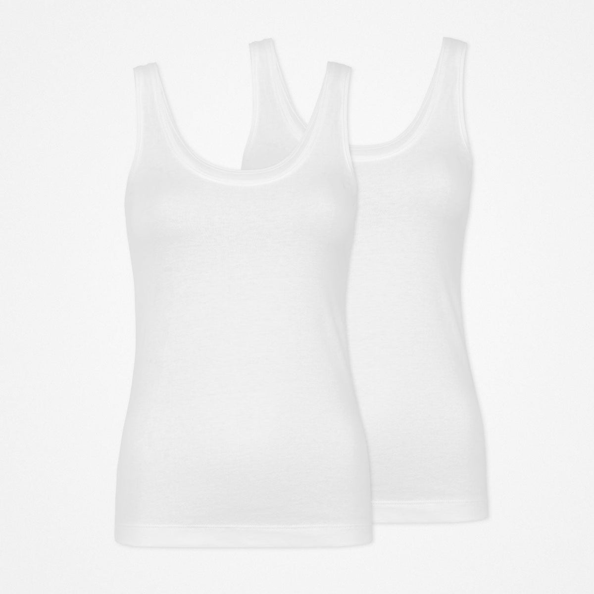 Damen Tank Tops - Oberteile - Weiß