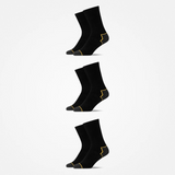 {"alt": "Chaussettes de travail - Chaussettes - Noir/Accents jaunes", "quantity":"3"}