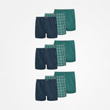 {"alt": "Boxers américains - Sous-vêtements - Mix (Motifs verts)", "quantity":"3"}