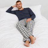 Flanell Schlafanzug Set Herren - Kleidung - Für Bett & Couch