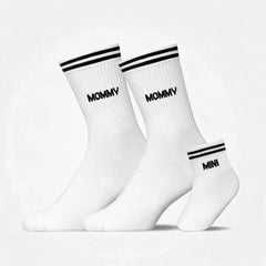 Familiensocken „Mommy, Mommy, Mini“ - Socken - Weiß