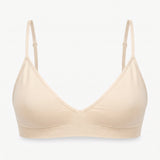 Seamless Triangel Bralette - Oberteile - Beige