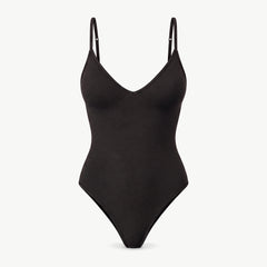 Seamless String Body mit Cups - Oberteile - Schwarz