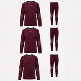 {"alt": "Thermounterwäschen Set Kinder - Kleidung - Dunkelrot", "quantity":"3"}
