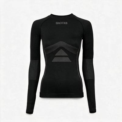 Thermo Longsleeve Damen - Kleidung - Schwarz