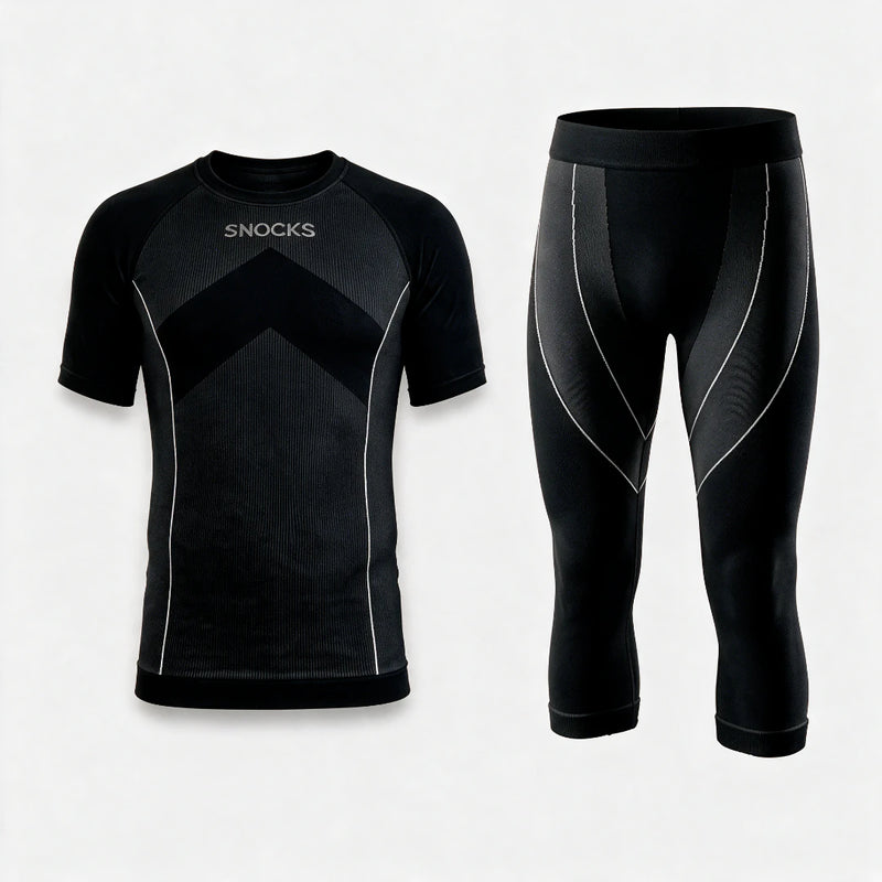 Thermounterwäsche Herren 3/4 - Kleidung - Schwarz