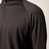 Maglia sportiva uomo manica lunga con mezza cerniera - Maglie -