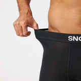 Lange Boxershorts | Schwarz