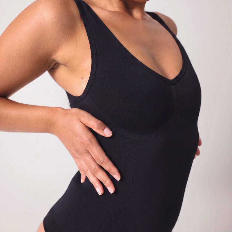 Shaping Body mit breiten Trägern | Schwarz