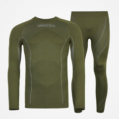 Sous-vêtements thermiques homme avec trou pour le pouce - Vêtements - Olive